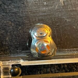 Pandora Babushka doll charm. Silver with orange.